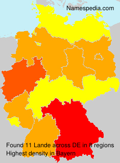 Surname Lande in Germany Surname Lande in Germany