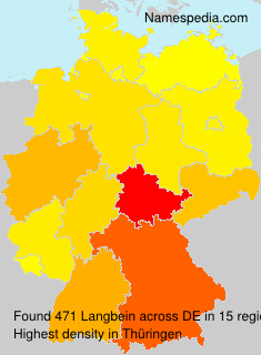 Surname Langbein in Germany Surname Langbein in Germany