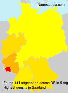 Surname Langenbahn in Germany Surname Langenbahn in Germany