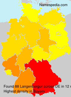 Surname Langenberger in Germany Surname Langenberger in Germany