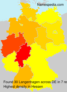 Surname Langenhagen in Germany Surname Langenhagen in Germany