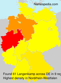 Surname Langenkamp in Germany Surname Langenkamp in Germany