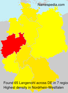 Surname Langenohl in Germany Surname Langenohl in Germany