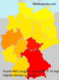 Surname Langguth in Germany Surname Langguth in Germany