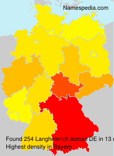 Surname Langheinrich in Germany Surname Langheinrich in Germany