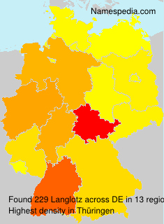 Surname Langlotz in Germany Surname Langlotz in Germany