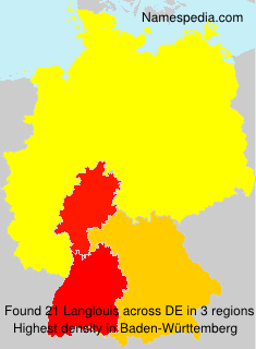 Surname Langlouis in Germany Surname Langlouis in Germany