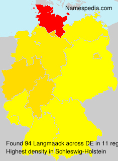 Surname Langmaack in Germany Surname Langmaack in Germany