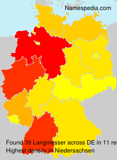 Surname Langmesser in Germany Surname Langmesser in Germany