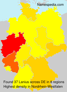Surname Lanius in Germany Surname Lanius in Germany