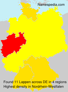 Surname Lappen in Germany