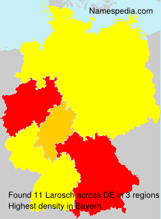 Surname Larosch in Germany Surname Larosch in Germany