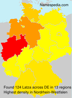 Surname Latza in Germany Surname Latza in Germany