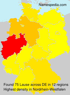 Surname Lause in Germany Surname Lause in Germany