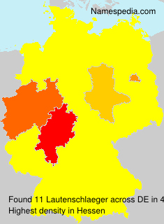Surname Lautenschlaeger in Germany Surname Lautenschlaeger in Germany