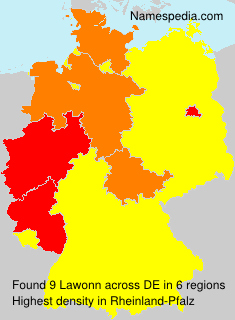 Surname Lawonn in Germany Surname Lawonn in Germany