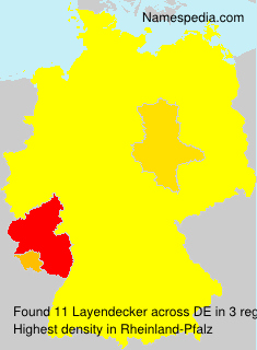 Surname Layendecker in Germany
