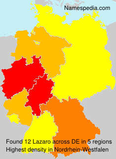 Surname Lazaro in Germany Surname Lazaro in Germany