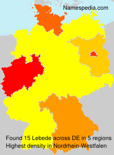 Surname Lebede in Germany Surname Lebede in Germany