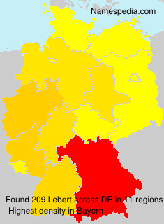 Surname Lebert in Germany Surname Lebert in Germany