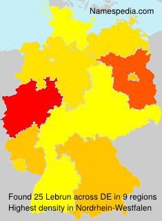 Surname Lebrun in Germany Surname Lebrun in Germany