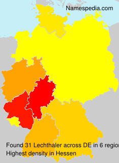 Surname Lechthaler in Germany Surname Lechthaler in Germany