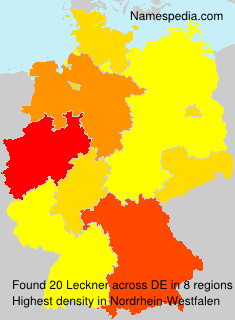 Surname Leckner in Germany Surname Leckner in Germany