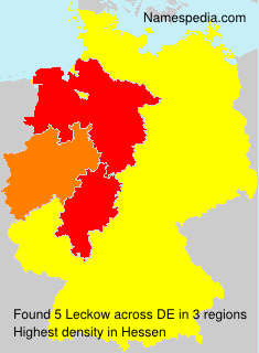 Surname Leckow in Germany Surname Leckow in Germany