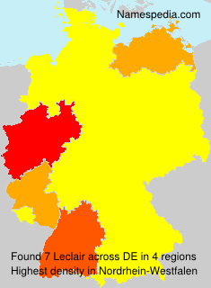 Surname Leclair in Germany Surname Leclair in Germany