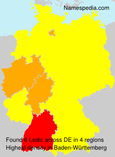 Surname Ledic in Germany Surname Ledic in Germany