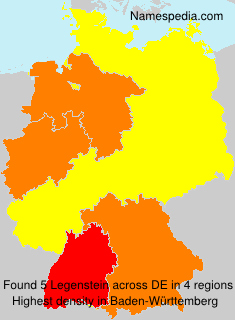 Surname Legenstein in Germany Surname Legenstein in Germany