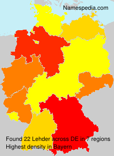 Surname Lehder in Germany Surname Lehder in Germany
