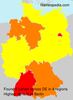 Surname Lehert in Germany Surname Lehert in Germany