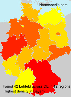 Surname Lehfeld in Germany Surname Lehfeld in Germany