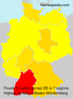 Surname Lehre in Germany Surname Lehre in Germany