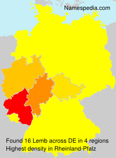 Surname Lemb in Germany Surname Lemb in Germany