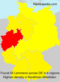 Surname Lemmens in Germany Surname Lemmens in Germany