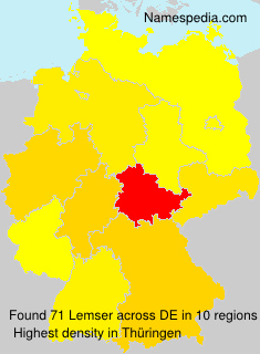 Surname Lemser in Germany Surname Lemser in Germany