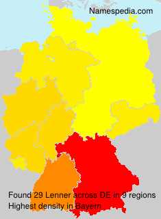 Surname Lenner in Germany Surname Lenner in Germany