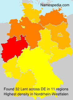 Surname Lent in Germany Surname Lent in Germany