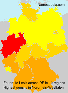 Surname Lesik in Germany Surname Lesik in Germany