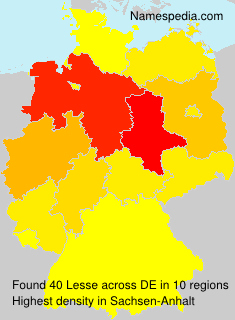 Surname Lesse in Germany Surname Lesse in Germany