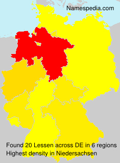 Surname Lessen in Germany Surname Lessen in Germany