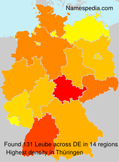 Surname Leube in Germany Surname Leube in Germany