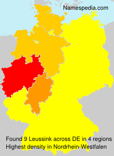 Surname Leussink in Germany Surname Leussink in Germany