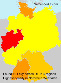 Surname Lexy in Germany Surname Lexy in Germany