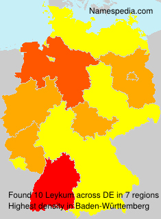 Surname Leykum in Germany Surname Leykum in Germany
