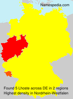 Surname Lhoste in Germany