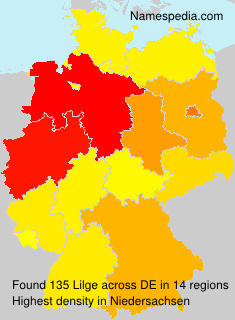 Surname Lilge in Germany Surname Lilge in Germany