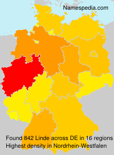 Surname Linde in Germany Surname Linde in Germany
